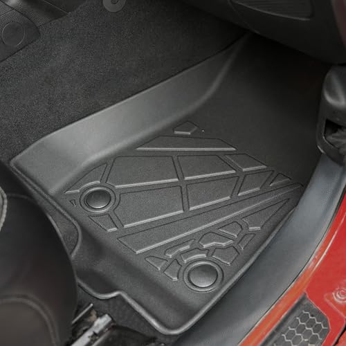 KARPAL Floor Mats fit for 2018-2025 Jeep Wrangler JL Unlimited | TPE All Weather Protection Custom Fit Car Mats - style: 2018-2025 | For Jeep JLU | Full Set