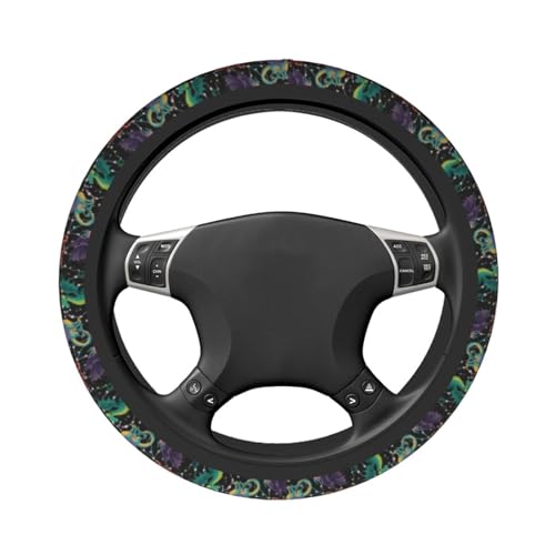 Dragon Steering Wheel Covers Non Slip Neoprene Universal 15 Inch Steering Wheel Protector Car Cover for Men Women - color: Dragon