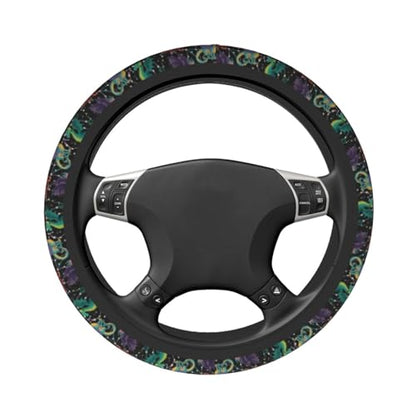 Dragon Steering Wheel Covers Non Slip Neoprene Universal 15 Inch Steering Wheel Protector Car Cover for Men Women - color: Dragon