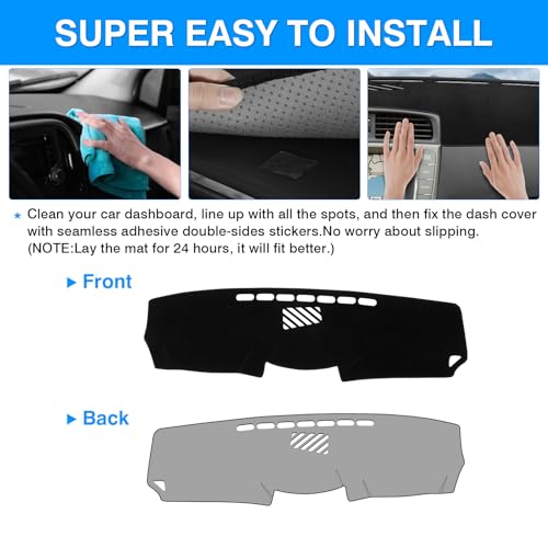 Autorder Dashboard Cover Mat for Lexus IS250 IS350 2006-2011 2012 2013 Accessories Dash Cover Upgrade Flannel Dash Mat Sunshade Glare UV Rays Protector - size: For Lexus IS250 IS350 2006-2013