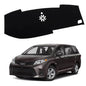 XITER Polyester Dashboard Cover Mat Carpet Dash Nonslip Sun Shade Mat Compatible For Toyota Sienna 2015 2016 2017 2018 2019 2020 - size: 2015-2020 Sienna