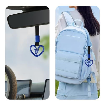 pson Broken Heart Car Handle Strap - color: Blue
