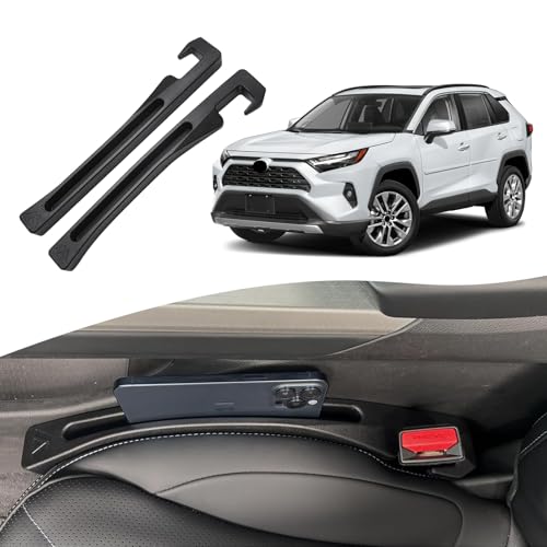 Toyota Grand Highlander Seat Gap Filler, Car Seat Gap Filler Organizer Stop Things from Dropping Customized Interior Accessories for Toyota Black, 2 Pack
