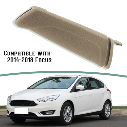 Emergency Brake Parking Handle Cover Compatible with Ford Focus 2012 2013 2014 2015 2016 2017 2018, Comfortable Handbrake Grip Protector Cover Beige