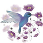 Screen Door Magnets Double Sided – Keep People, Kids, and Dogs from Running into a Screen Door. Saver - Robbins Aria Hummingbird - color: Hummingbird