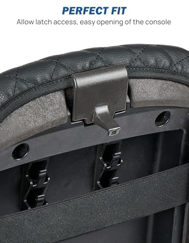JOYTUTUS Center Console Cover Compatible with 2005-2021 Nissan Frontier Leather Armrest Cover Center Console Cushion Nissan Frontier Accessories - size: 2005-2021