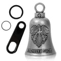 Guardian Bell Motorcycle for Bikers, Guardian Angel Gremlin Bells with 2 Key Chain Ring for Luck Riding, Motorcycle Rider Accessories