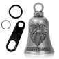 Guardian Bell Motorcycle for Bikers, Guardian Angel Gremlin Bells with 2 Key Chain Ring for Luck Riding, Motorcycle Rider Accessories
