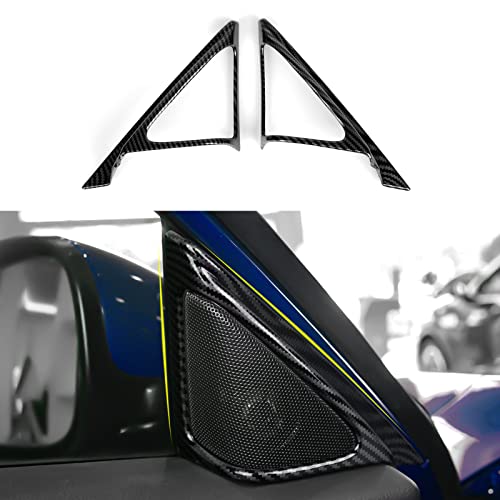 Window A Pillar Speaker Cover Decals for Honda Accord 2018 2019 2020 2021 2022 10th Gen Accessories ABS Carbon Fiber Interior Stickers - color: A-pillar Speaker Cover