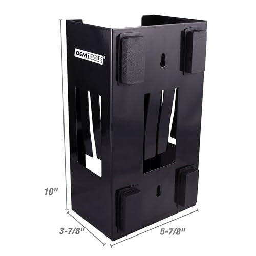 OEMTOOLS 23125 Black Magnetic Glove Dispenser, Disposable Gloves Box Holder, Magnetic Glove Box Holder for Wall Mount - color: Black