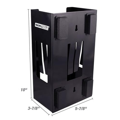 OEMTOOLS 23125 Black Magnetic Glove Dispenser, Disposable Gloves Box Holder, Magnetic Glove Box Holder for Wall Mount - color: Black