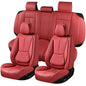 Car Seat Covers Full Set,Leather Waterproof Car Seat Cover,Airbag Compatible,Breathable Design,Suitable for Car,Truck,SUV 5 Pack(Burgundy) - color: Burgundy, size: 5 Pack