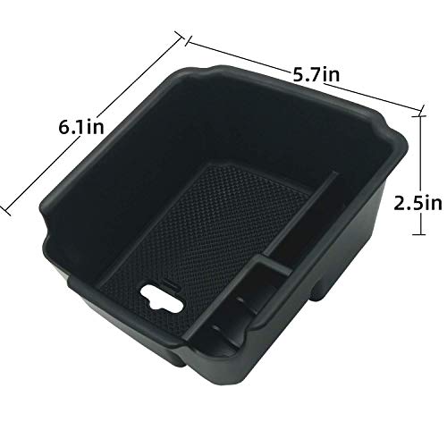 Compatible with VW Tiguan 2018 2019 2020 2021 2022 2023 2024 and 2022 2023 2024 2025 2026 VW Taos Center Console Tray Organizer Insert ABS Armrest Box Secondary Storage