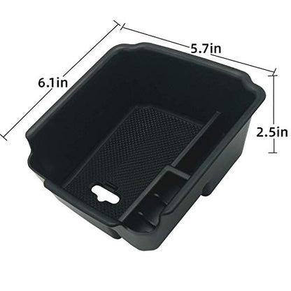 Compatible with VW Tiguan 2018 2019 2020 2021 2022 2023 2024 and 2022 2023 2024 2025 2026 VW Taos Center Console Tray Organizer Insert ABS Armrest Box Secondary Storage