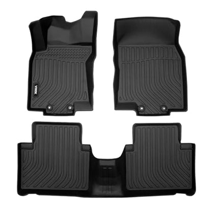 VIWIK Floor Mats Compatible for 2014-2020 Nissan Rogue,Car Mats All Weather Custom Floor Liners Full Set, Automotive Floor Mats TPE Black (Not for Rogue Sport or Select Models) - style: Fit for 2014-2020 Rogue