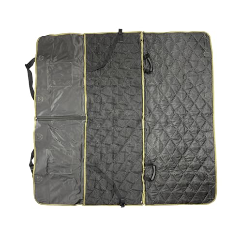 Jeep Vehicle Seat Protector for Dogs and Pets (Charcoal Black) Adjustable Seat Cover - Durable Protection Waterproof Design (58 x 23 x 18.5 inch)