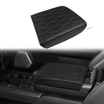 Center Console Armrest Cover Fit for Ford F-150 F150 2021-2025 2026 Accessories, Comfort Armrest Pad Console Lid Cushion Vegan Leather Regular Thick(WorkSurface ONLY) - size: 2) 21-25 |F150| WorkSurface, Regular