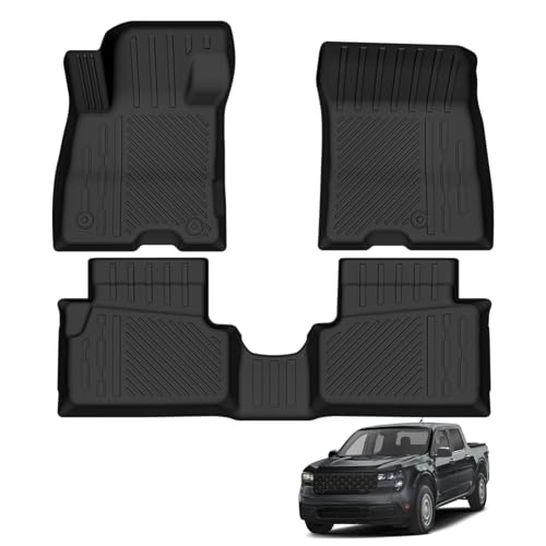 Custom Fit Floor Mats for 2022-2025 2026 Ford Maverick Hybrid, All Weather TPE Floor Liners, Odorless Full Set Interior Accessories - size: 11)Maverick Hybrid|2022-2026