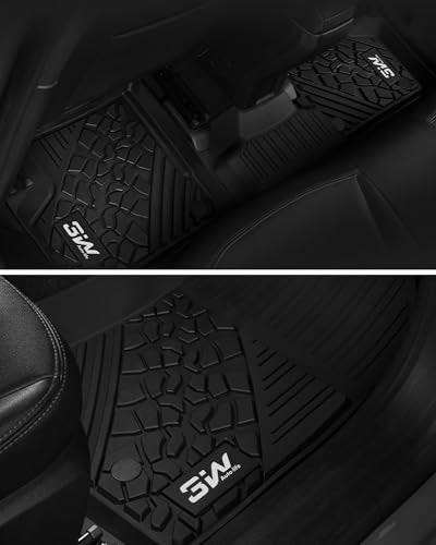 3W Floor Mats Fit for Jeep Cherokee 2015-2023 TPE Floor Liner 1st and 2nd Row Full Set Car Mats, Black (NOT for Grand Cherokee) - size: Jeep Cherokee 2015-2023 Floor Mats