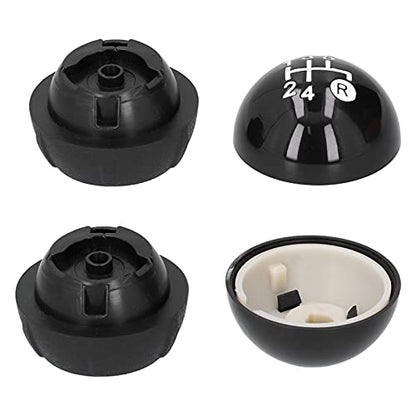 Gear Shift, Gear Shift Shifter Knob with Decorative Cover Replacement Kit Fit for 500 500C 2007?2018 LHD RHD Shift Lever Trim 5 Speed