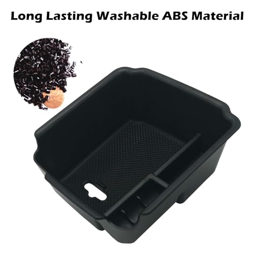 Compatible with VW Tiguan 2018 2019 2020 2021 2022 2023 2024 and 2022 2023 2024 2025 2026 VW Taos Center Console Tray Organizer Insert ABS Armrest Box Secondary Storage