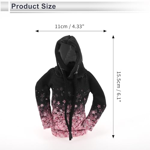 1 Pc Universal Gear Shift Knob Cover Automotive Manual Stick Shifting Handle Protector Flower Hoodie Style Black,Pink Polyester