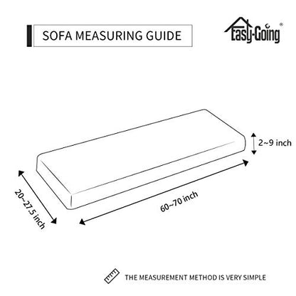 Easy-Going Stretch Cushion Cover Sofa Cushion Furniture Protector Sofa Seat Sofa slipcover Sofa Cover Soft Flexibility with Elastic Bottom(Sofa Cushion, Dark Gray) - color: Dark Gray, size: Large