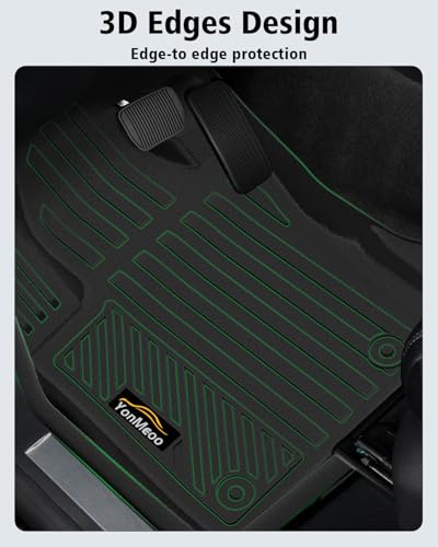 Floor Mats Custom Fit for Jeep Compass 2017-2025 2026 Trunk Mat with Backrest Mat All Weather TPE Rubber Cargo Liner Anti-Slip Full Set for Compass Accessories (Trunk Mat+Backrest Mats+Floor Mats) - size: For Jeep Compass 2017-2026