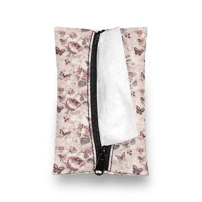 Butterfly Car Tissue Bags, Travel Tissue Bags Mini Daily Items Organizer Pouch Car Tissue Packs - color: Butterfly01