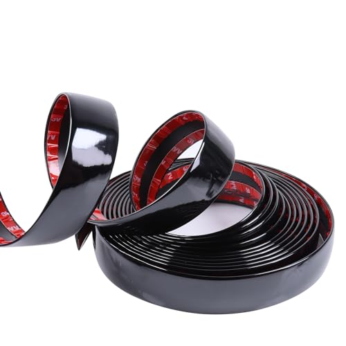 16FT Automotive Trim Molding 1-9/16"(40mm) Wide Glossy Black Car Side Moldings UV-Protected Scratch-Proof for All Vehicles Body Door Window Bumper Self Adhesive - size: 1-9/16 in Wide