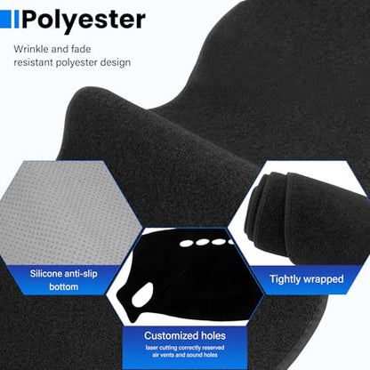 Dash Cover Mat Compatible with Hyundai Santa Fe 2001-2006 Car Interior Dashboard Cover Mat Nonslip Dashmat Sunshade Glare UV Rays Protector Accessories Custom Fit - size: Compatible with Santa Fe 2001-2006