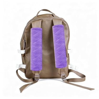 2-Pack Soft Seat Belt Covers Universal Car Shoulder Pad Cushions with Braid Pattern for Comfortable Driving & Bag Strap Protection Purple - color: Purple
