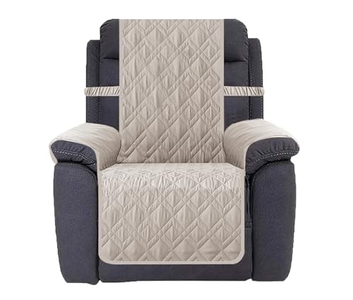 Ameritex Waterproof Nonslip Recliner Cover Stay in Place, Dog Chair Cover Furniture Protector, Ideal Recliner Slipcovers for Pets and Kids (Khaki, 30") - color: Khaki, size: 30"