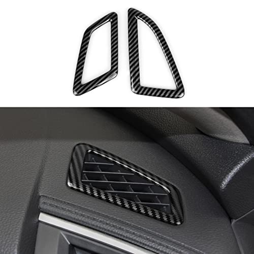 Car Air A/C Vent Outlet Cover Decals for Honda Civic 2016 2017 2018 2019 2020 2021 10th Gen Accessories ABS Carbon Fiber Stickers - color: Air Vent Trim