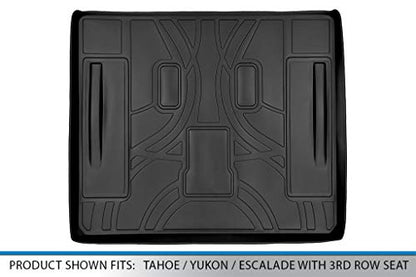 SMARTLINER All Weather Custom Fit Cargo Trunk Liner Floor Mat for 2007-2014 Cadillac Escalade