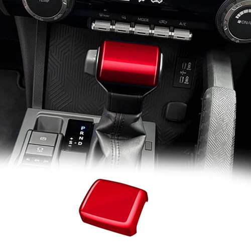 for Toyota Tacoma 2024 2025 and 4Runner 2025 Interior Accessories Center Console ABS Gear Shift Decor Cover Dashboard Trim (Dark Red, Gear Shift Decor)