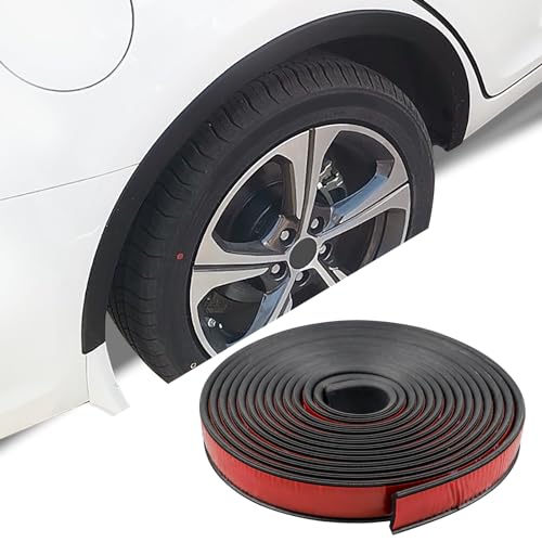 20Ft Car Wheel Arch Trim, Fender Flares Arches Wing Expander Car Wheel Eyebrow Anti-Collision Strip for Pickup SUV Fender Flare Edge Trim (3CM) - size: 3CM