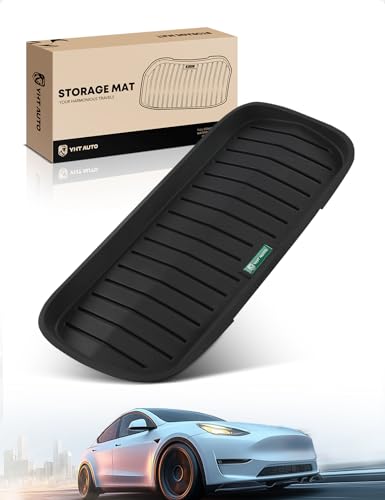 YHTAUTO Front Trunk Mat Cargo Liner Compatible with Tesla Model Y Juniper 2025 2026, TPE Floor Liners All Weather Custom Fit, Black - style: Front Trunk Mat