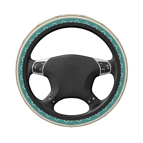 Western Steering Wheel Cover Cute Universal 15 Inch Car Accessories Protector for Women Fit Auto SUV Sedan Vans Trucks - color: Native Indian Western Tribal