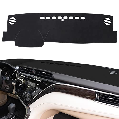 auovo Dashboard Cover Mat Compatible with Toyota Camry 2018-2023 2024 Accessories Sunshade Protector Anti-Slip Dash Carpet Cover