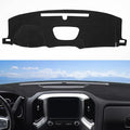 SKYLOTEC Dash Cover Mat Fit for 2019-2022 2023 2024 2025 Chevy Chevrolet Silverado 1500 2500HD 3500HD, 2019-2023 GMC Sierra 1500 2500HD 3500HD w/o Head Up Display No Speaker Cutout Dash Pad Protector - size: 2019-2025 Silverado/Sierra without HUD