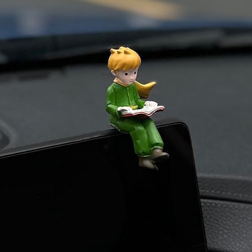 Funny Prince Car Dashboard Decorations Accessories Interior for Women Men, Mini Anime Figurines Little Car Dash Board Decor Rearview Mirrors Home Office Charm Christmas Ornaments Decoration - color: C2