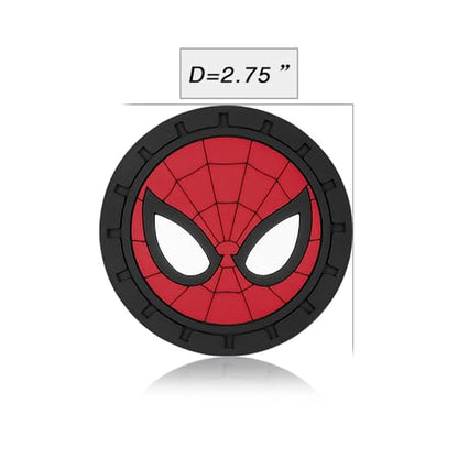 Spider Man Car Cup Holder Coasters for Marvel Fans, The Spider Man Car Coasters for Car Cup Holder Insert,Silicone Non-Slip Car Cup Mat,2.75'' - color: Bd-zhizhuxia