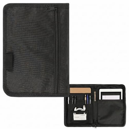GLEAVI Car Glove Box Organizer, 9.4x6.9 Inch Heat-Resistant Oxford Vehicle Registration and Insurance Document Holder, Universal Auto Owners Manual Case with Full-Surround Zipper for Truck