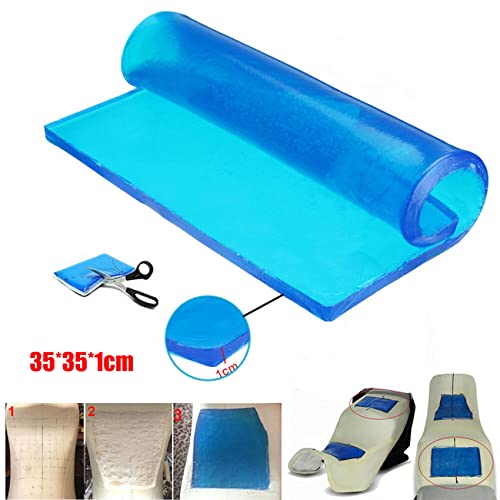 Motorcycle Seat Gel Pad Car Seat Cushion Shock Absorption Mats Cooling Motorcycle Driver Passenger Long Driving Seat Pad Comfort DIY Office Chair Home Soft Seat Cushion Accessories 35 x 35 x 1cm - size: 35 x 35 x 1cm