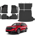 Floor Mats Fit for Forester Hybrid 2025 2026 Trunk Mat with Backrest Mat All Weather TPE Rubber Cargo Liner Back Seat Protector Full Set for Forester 2025 Plug-in Hybrid Accessories, Black