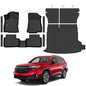 Floor Mats Fit for Forester Hybrid 2025 2026 Trunk Mat with Backrest Mat All Weather TPE Rubber Cargo Liner Back Seat Protector Full Set for Forester 2025 Plug-in Hybrid Accessories, Black