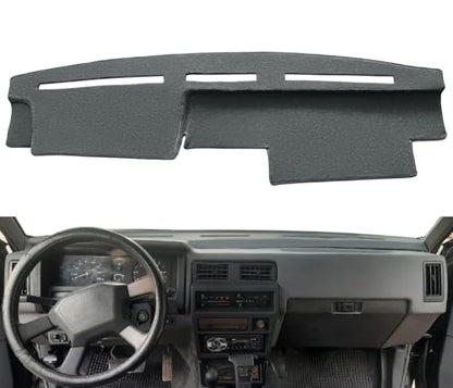 Dash Cover Mat Custom Fit for Nissan Pathfinder D21 Hardbody Pickup Truck 1986-1993, Dashboard Cover Pad Carpet Protector (Dark Gray) F77 - color: 86-93 DarkGray