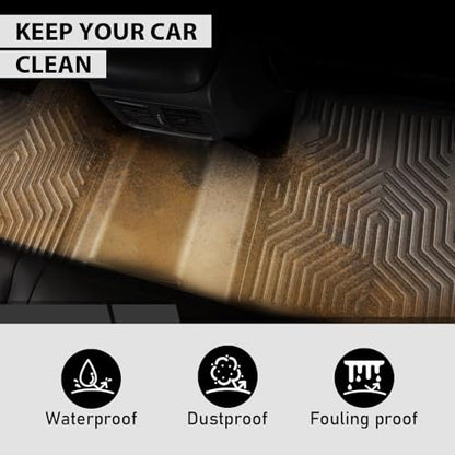 G-PLUS Floor Mats 3pcs Compatible with Honda Civic Coupe Sedan 2016-2021 & Civic Hatchback 2017-2021, Fit Honda Insight 2016-2021 All Weather Protection TPE Car Floor Cargo Liners Black - size: 2016-2021|Fit Honda Civic & Insight|3Pcs