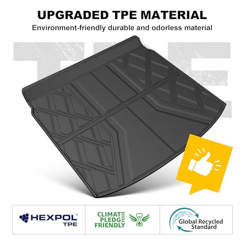 Cargo Liner Fit for Honda CRV 2026 2025 2024 2023 (Gasoline & Hybrid): TTX LIGHTING Cargo Mat All-Weather TPE Trunk Mat Cargo Tray CR-V Accessories (Fit Upper Deck Only)